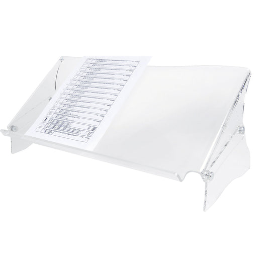 ERGODOC® document holder, height adjustable 160 - 235 mm, clear, transparent.