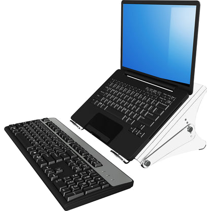 ERGONOTE® laptop stand, for notebooks up to 15.4'', transparent acrylic.
