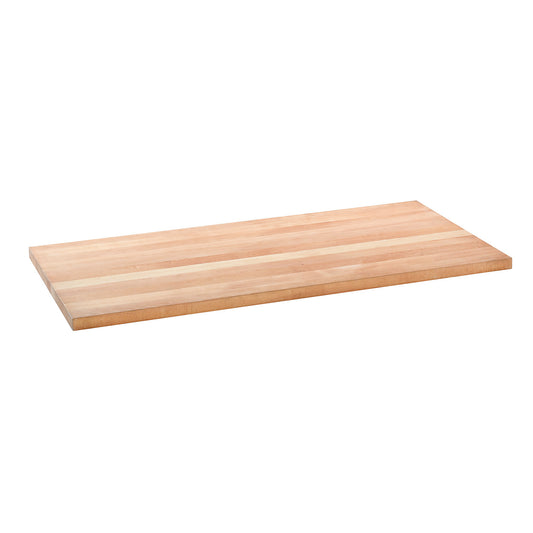 Beech workbench top, width x depth 1500 x 750 mm, solid beech.