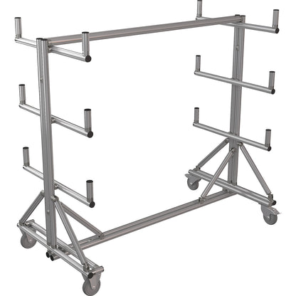 SUPPORT cantilever trolley made of aluminium profile, LxWxH 1750 x 890 x 1600 mm, 1+ items.