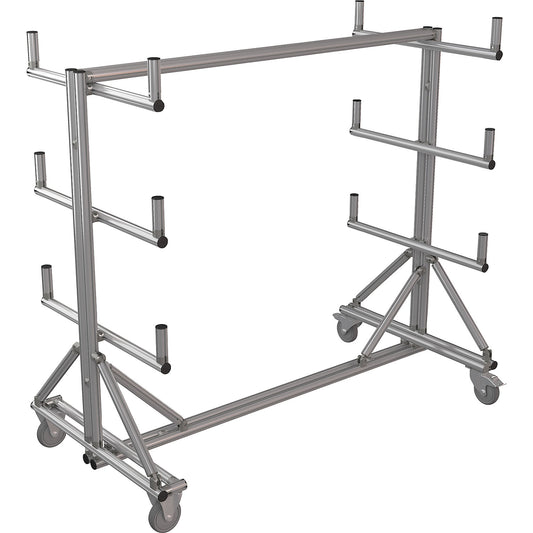 SUPPORT cantilever trolley made of aluminium profile, LxWxH 1750 x 890 x 1600 mm, 1+ items.