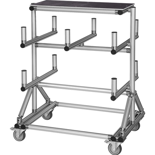 SUPPORT KING cantilever trolley made of aluminium profile, LxWxH 860 x 600 x 1100 mm, 1+ items.