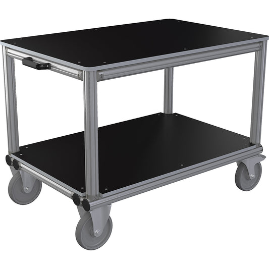 Workshop trolley made of aluminium profile, LxWxH 1200 x 800 x 915 mm, 1+ items.