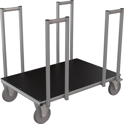 Truck with side bars made of aluminium profile, LxWxH 1200 x 800 x 1100 mm, 1+ items.