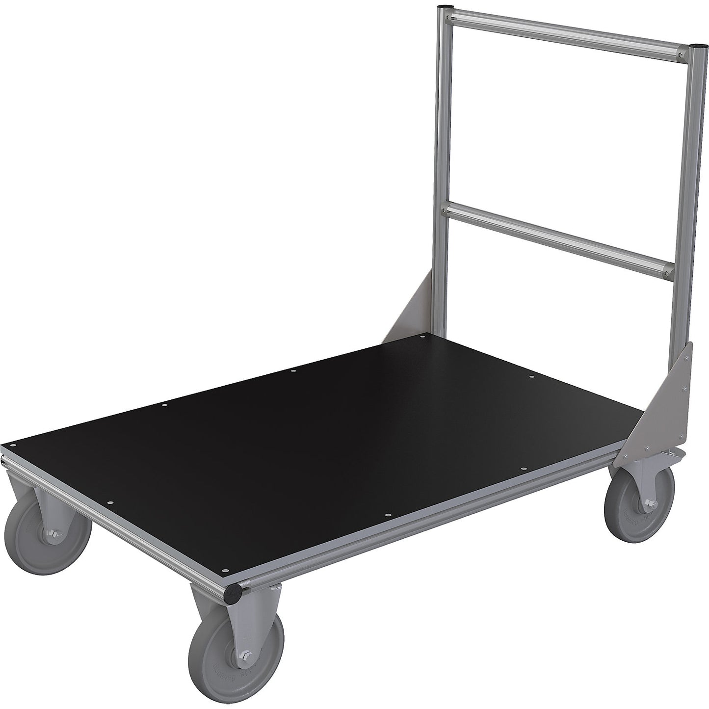 Platform truck made of aluminium profile, LxWxH 1240 x 800 x 1100 mm, 1+ items.