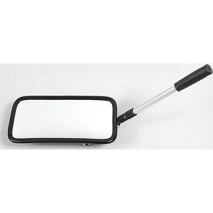 Inspection mirror with telescopic arm, rectangular, with castors, HxW 200 x 400 mm.