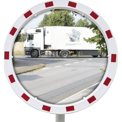 Traffic mirror with universal bracket, round, Ø 600 mm.