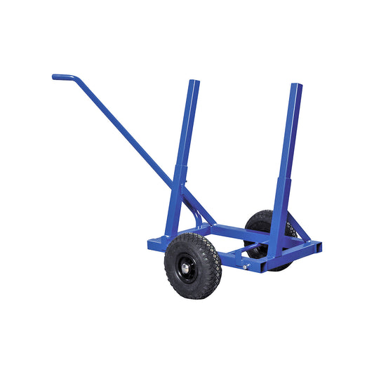 Panel trolley with push handle, LxWxH 1600 x 600 x 800 mm, pneumatic tyres.