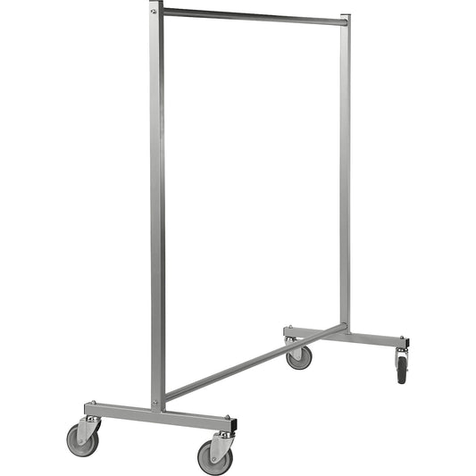 Mobile clothes rail, HxWxD 1690 x 1700 x 600 mm, 4 swivel castors, 2 with brake.