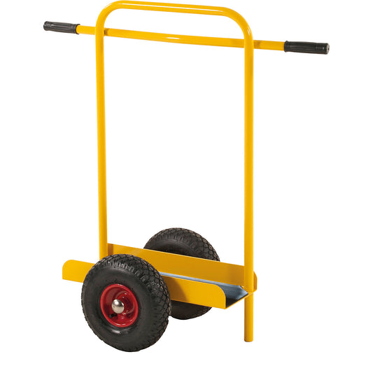 Panel trolley with push handle, LxWxH 800 x 380 x 900 mm, pneumatic tyres.