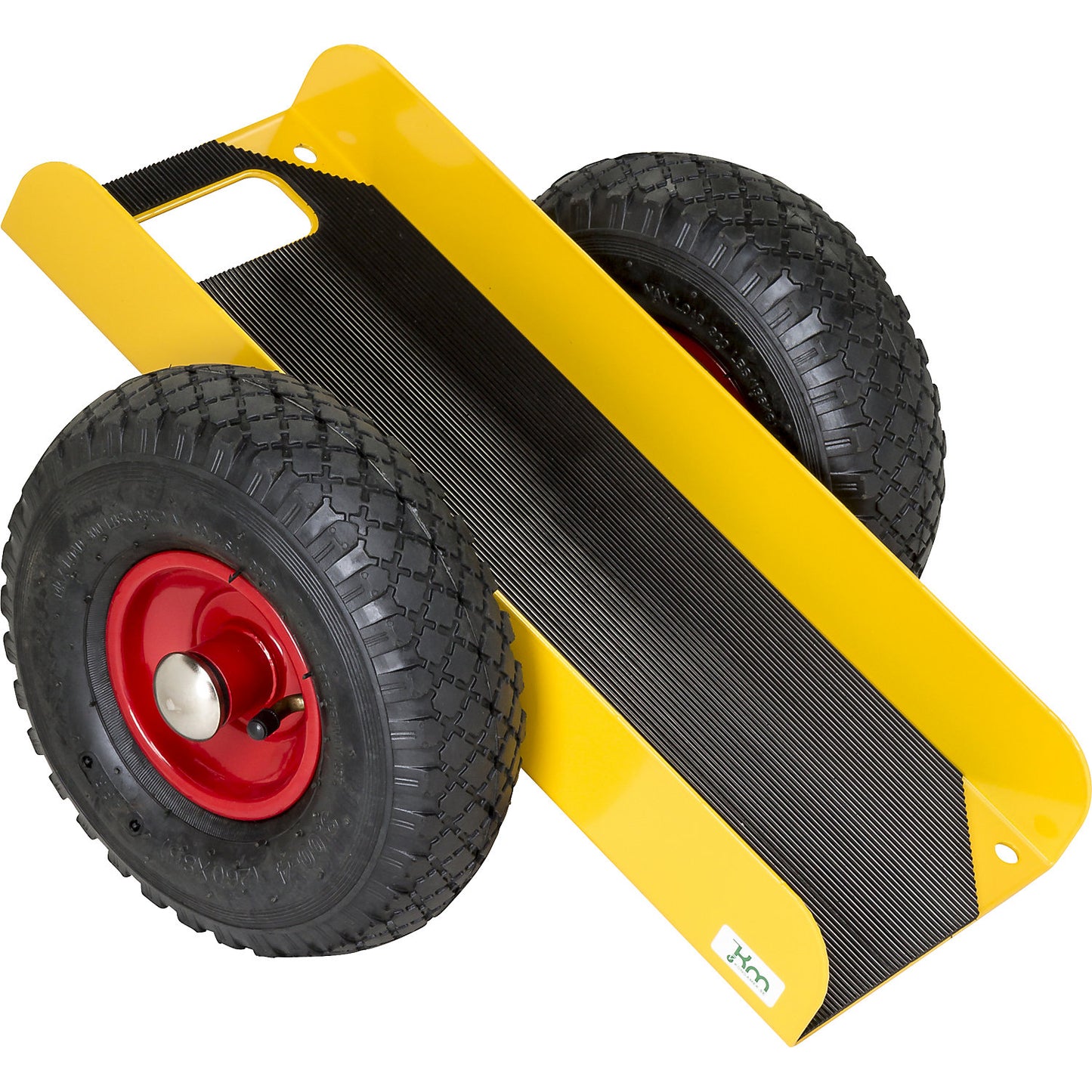 KM142650 panel dolly, LxWxH 490 x 380 x 260 mm, pneumatic tyres.