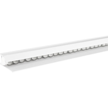Catch ball clamp rail, white plastic, pack of 3, length 600 mm.