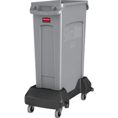 Waste bin SLIM JIM®, capacity 87 l, with ventilation ducts, red.