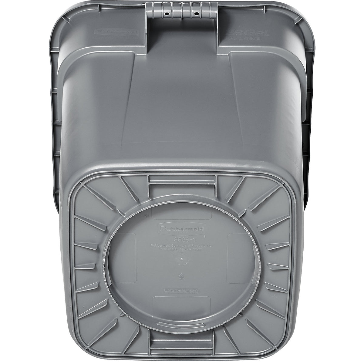 BRUTE® universal container, square, capacity 106 l, grey.