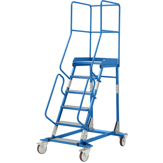 Mobile safety steps, aluminium step inserts, 6 steps.