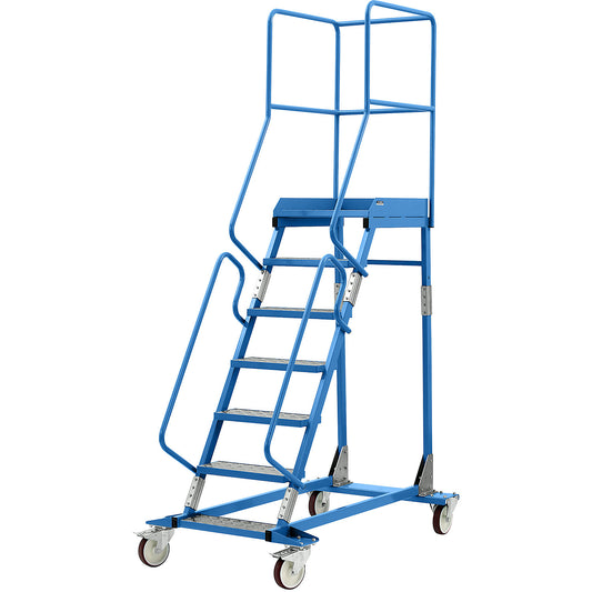 Mobile safety steps, aluminium step inserts, 7 steps.