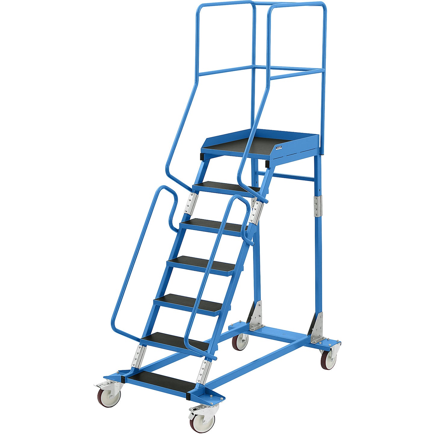 Mobile safety steps, phenolic plywood step insert, 7 steps.