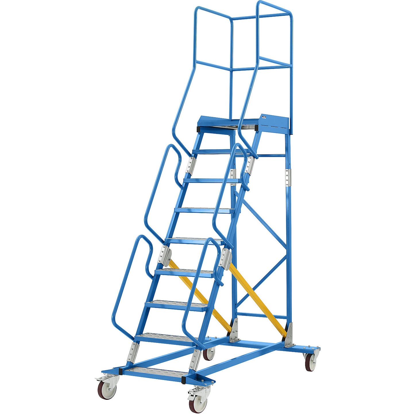 Mobile safety steps, aluminium step inserts, 9 steps.
