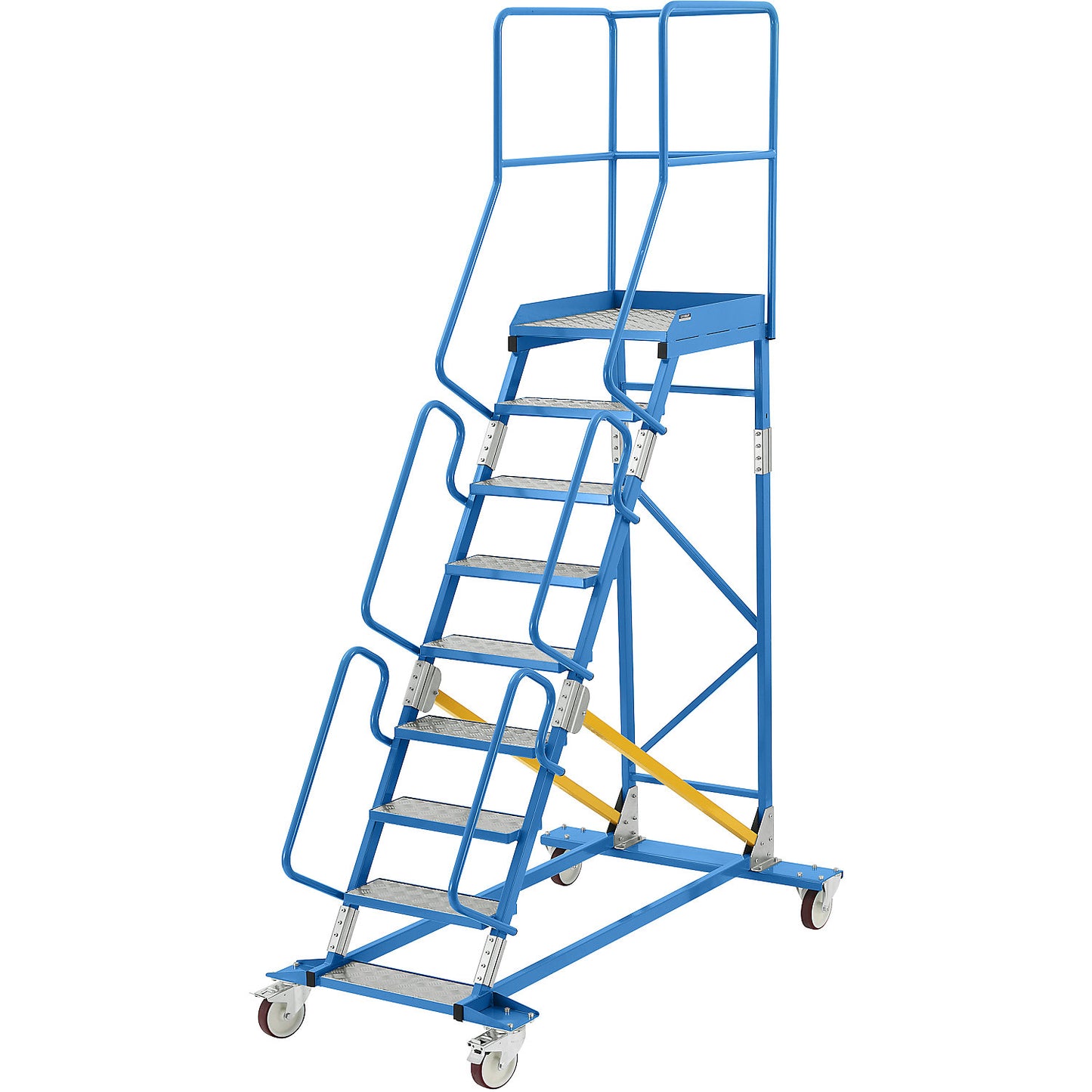 Mobile safety steps, aluminium step inserts, 9 steps.