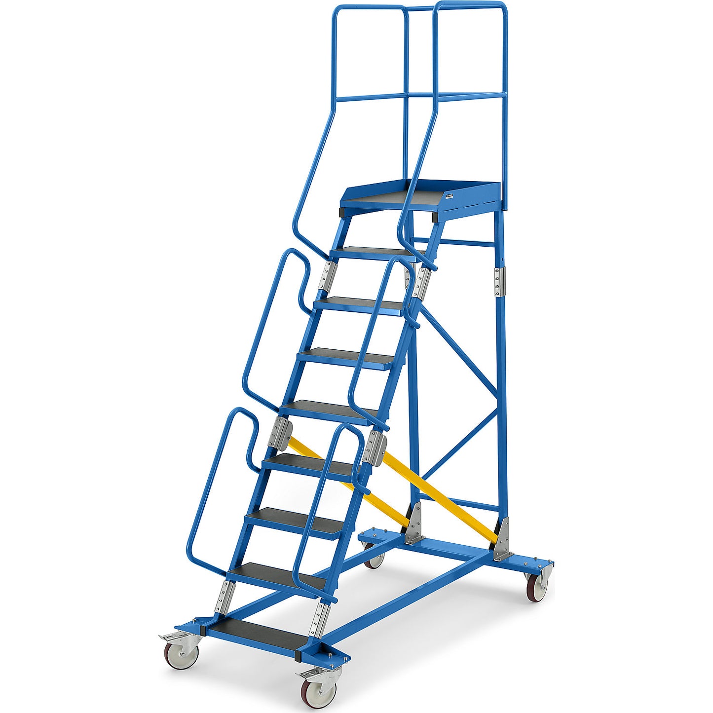 Mobile safety steps, phenolic plywood step insert, 9 steps.