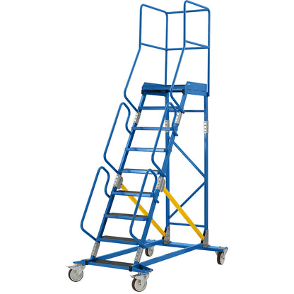 Mobile safety steps, phenolic plywood step insert, 9 steps.