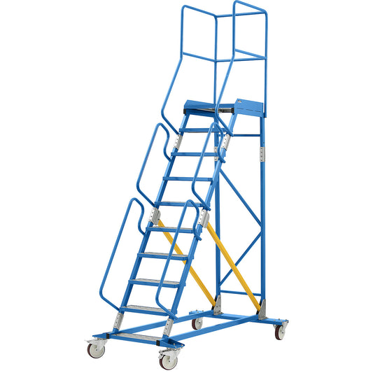 Mobile safety steps, aluminium step inserts, 10 steps.