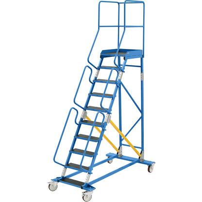 Mobile safety steps, phenolic plywood step insert, 10 steps.