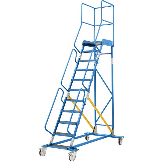 Mobile safety steps, phenolic plywood step insert, 11 steps.