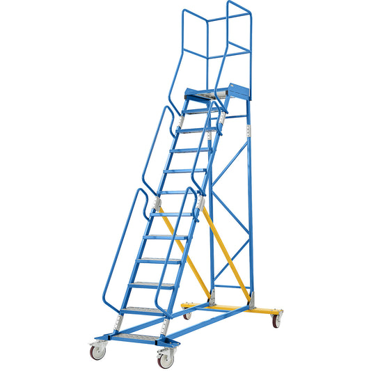 Mobile safety steps, aluminium step inserts, 12 steps.