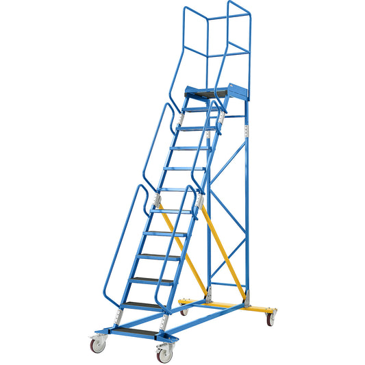 Mobile safety steps, phenolic plywood step insert, 12 steps.