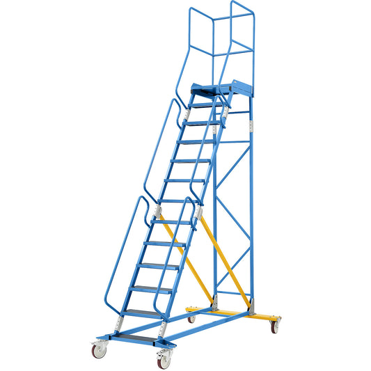 Mobile safety steps, phenolic plywood step insert, 13 steps.