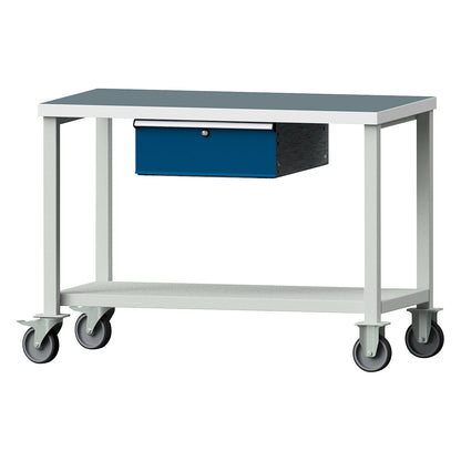 Compact workbench, mobile, universal worktop, mobile.