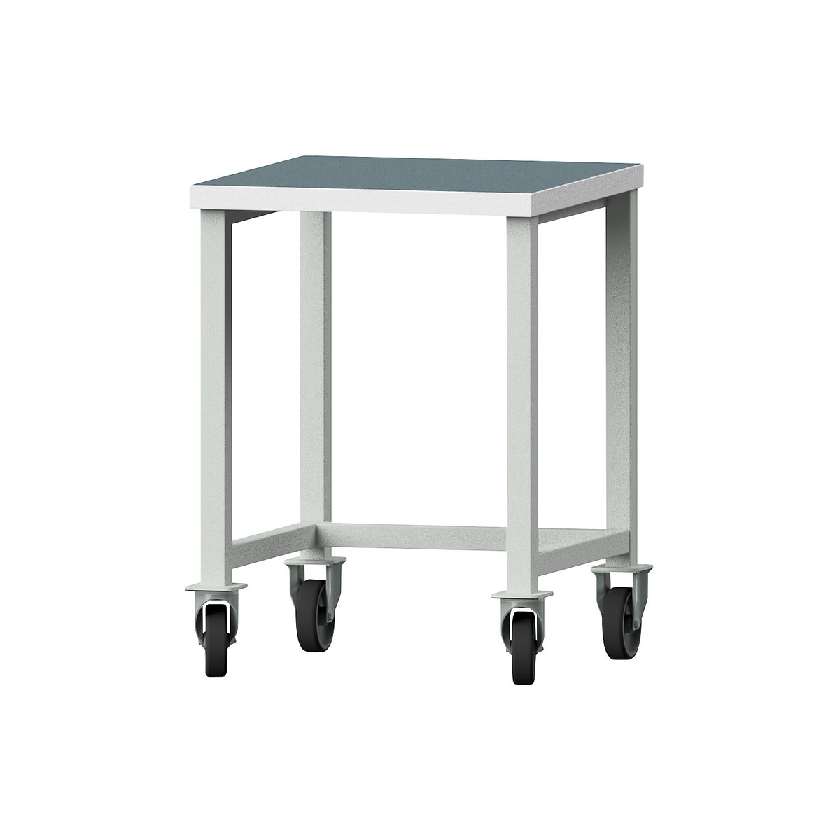 Compact workbench, mobile, width 605 mm, without substructures, universal plate.