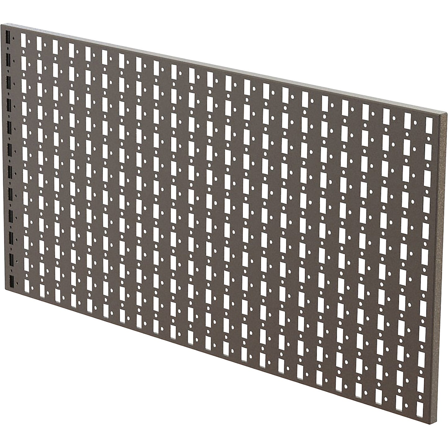 Stainless steel perforated panel, for wall mounting, LxW 800 x 600 mm.