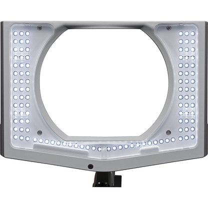 MAULvitrum LED magnifying lamp, with clamp base, white.