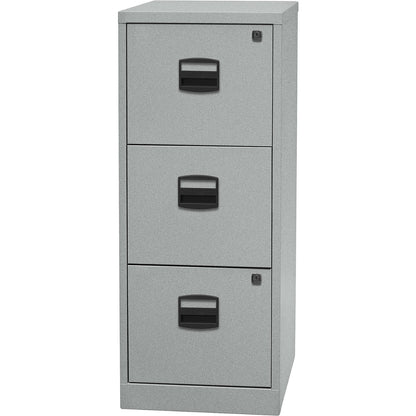 PFA suspension file cabinet, 3 drawers, silver.