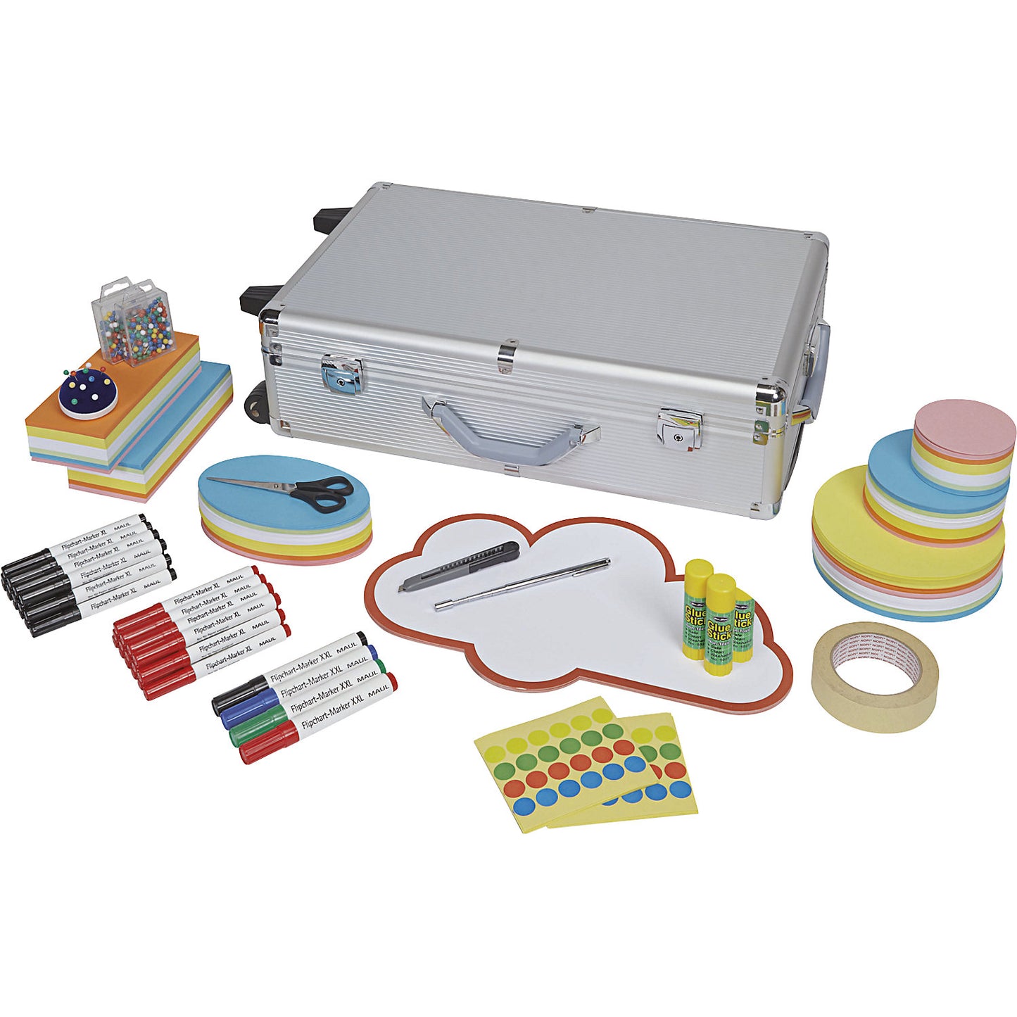 MAULpro advanced presentation trolley, HxW 630 x 385 x 195 mm, with castors, including 2923 individual parts.