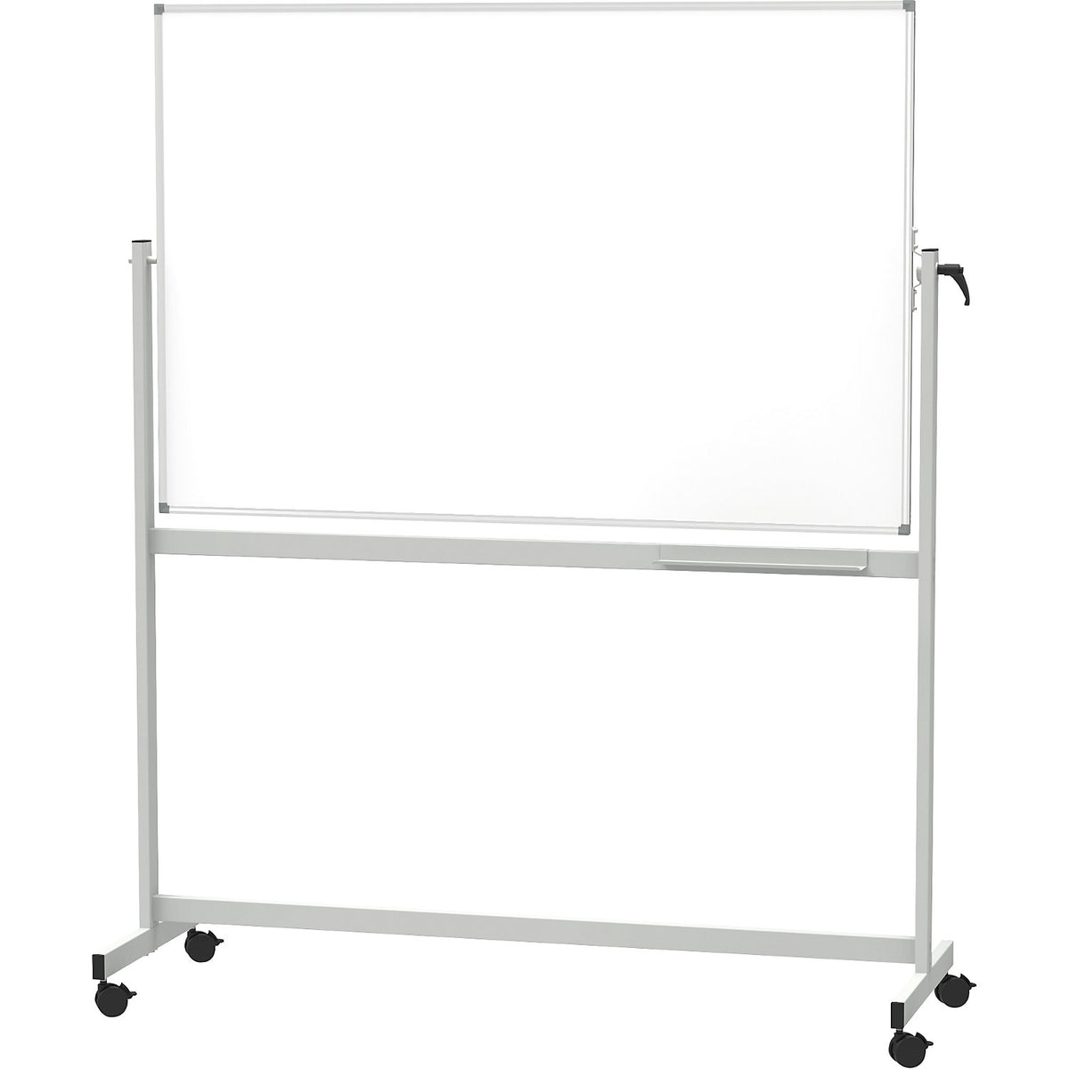 Mobile Whiteboard MAULstandard, sheet steel, enamelled, WxH 1800 x 1200 mm.