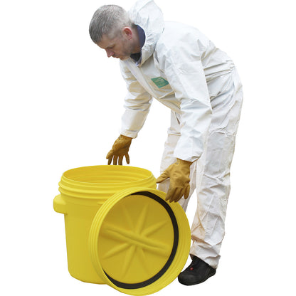 PE safety drum with UN coding, with screw on lid, capacity 77 l.