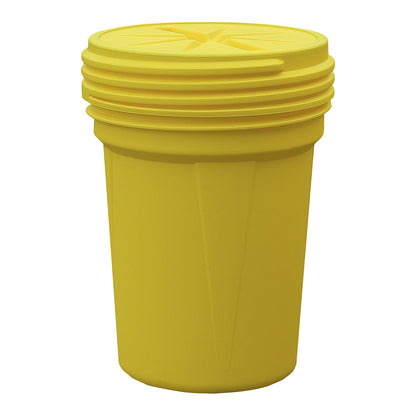 PE safety drum with UN coding, with screw on lid, capacity 114 l.