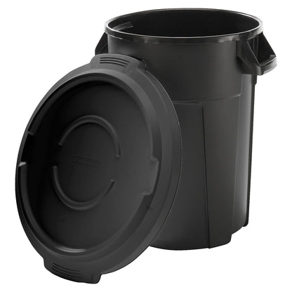 Titan multi-purpose container with lid, black, WxHxD 530 x 660 x 500 mm, capacity 85 L.