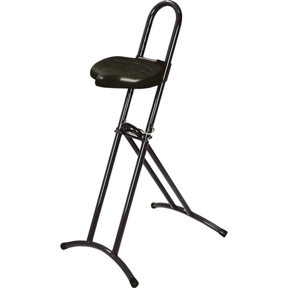 Anti-fatigue stool with rotating seat, height adjustment from 610 - 860 mm, black.