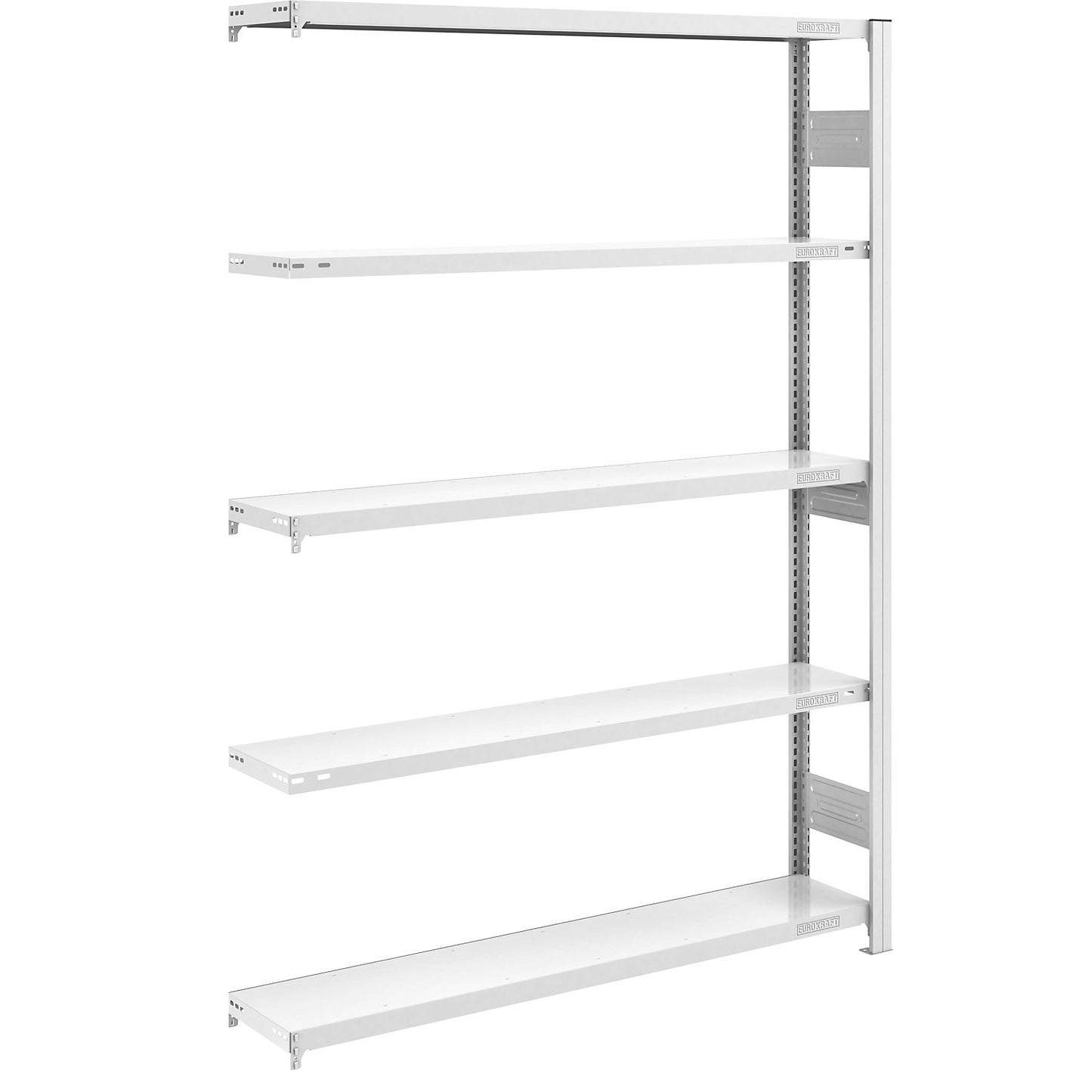 Heavy duty boltless shelving unit, double-sided, HxWxD 2000 x 1300 x 300 mm, grey, extension shelf unit.