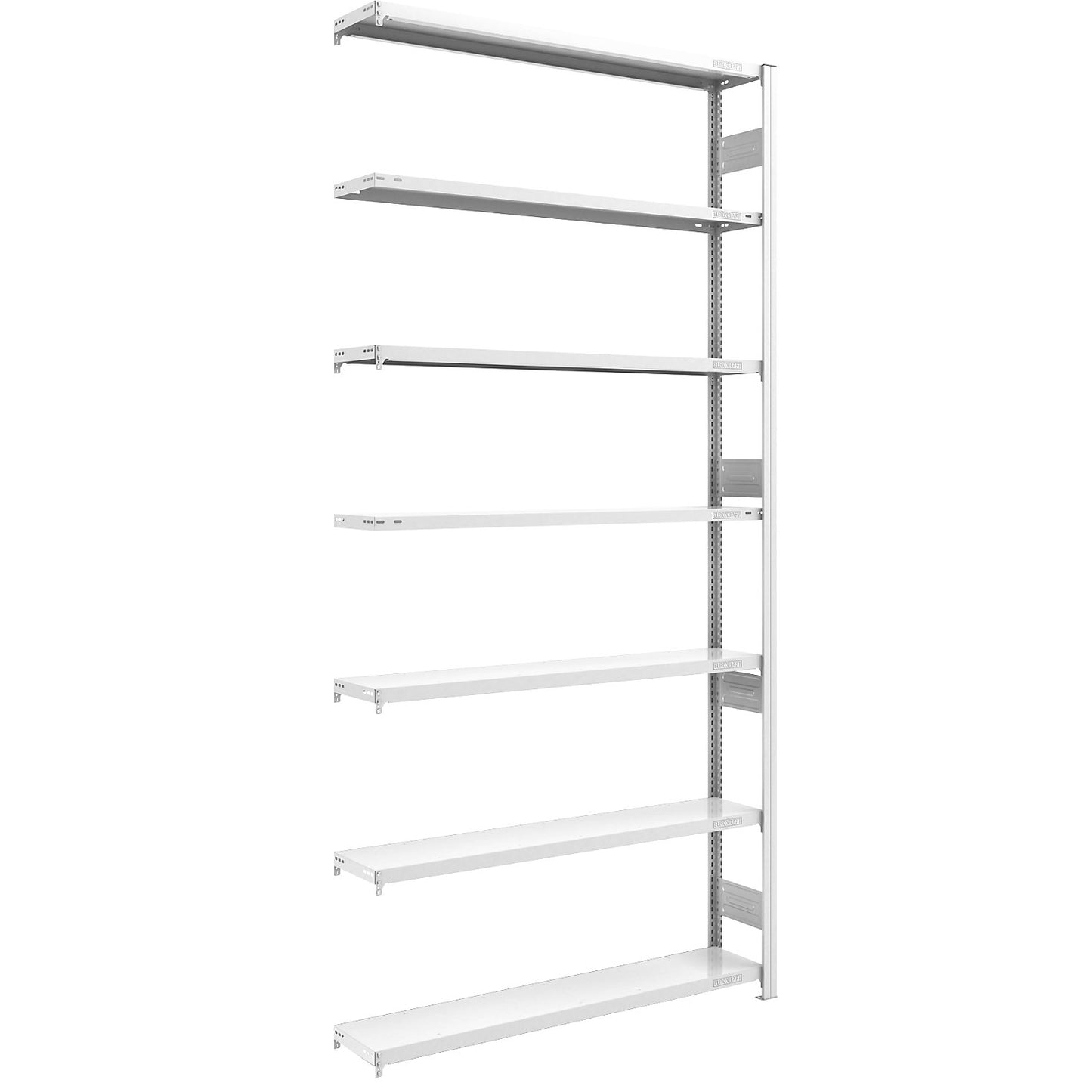 Heavy duty boltless shelving unit, double-sided, HxWxD 3000 x 1300 x 300 mm, grey, extension shelf unit.