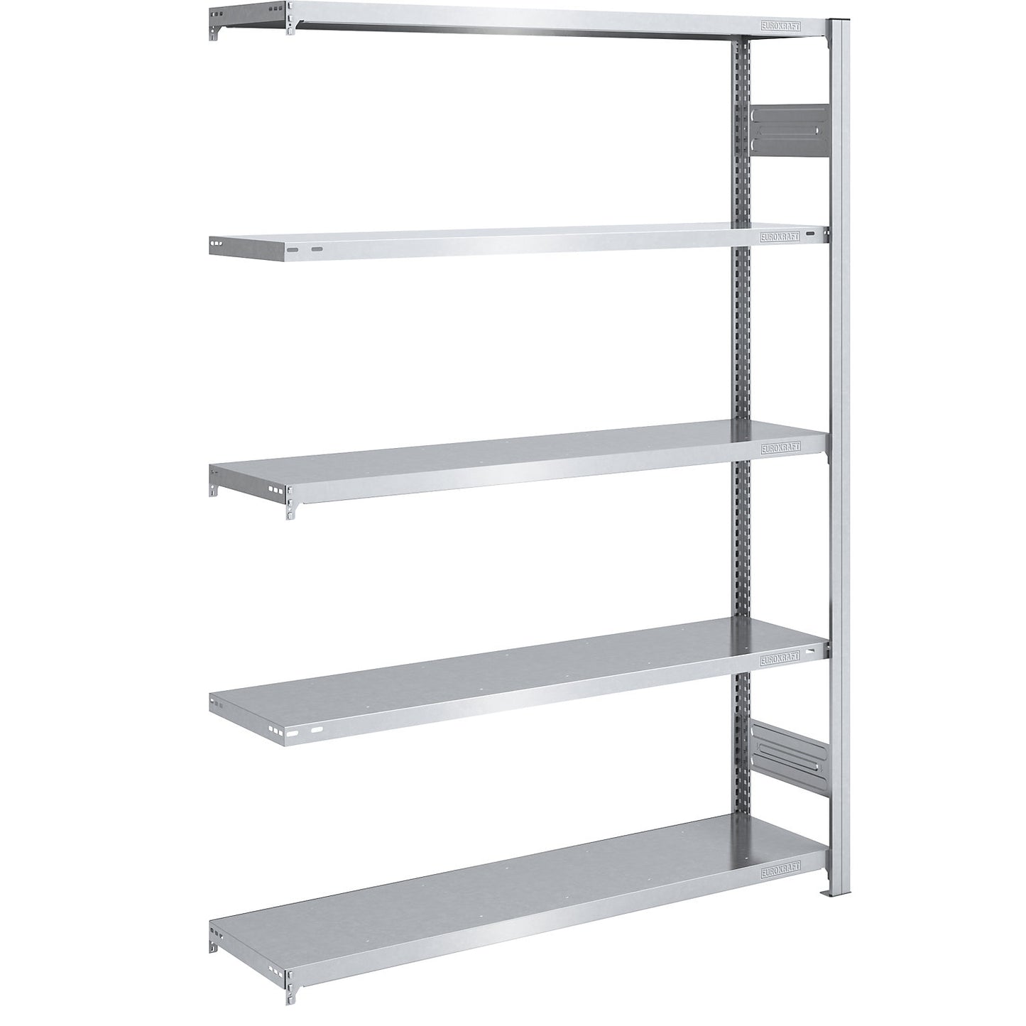 Boltless shelving unit, medium duty, double-sided, HxWxD 2000 x 1300 x 400 mm, zinc plated, extension shelf unit.