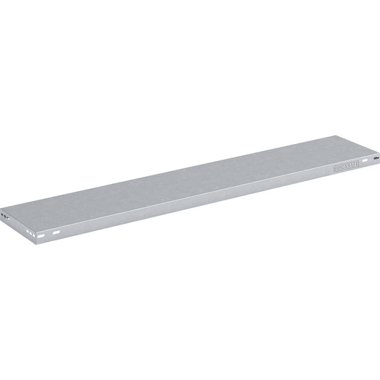 Additional shelf, WxD 1300 x 300 mm, max. shelf load 200 kg, zinc plated.