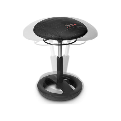 SITNESS RS BOB stool, seat Ø 385 mm, black / black.