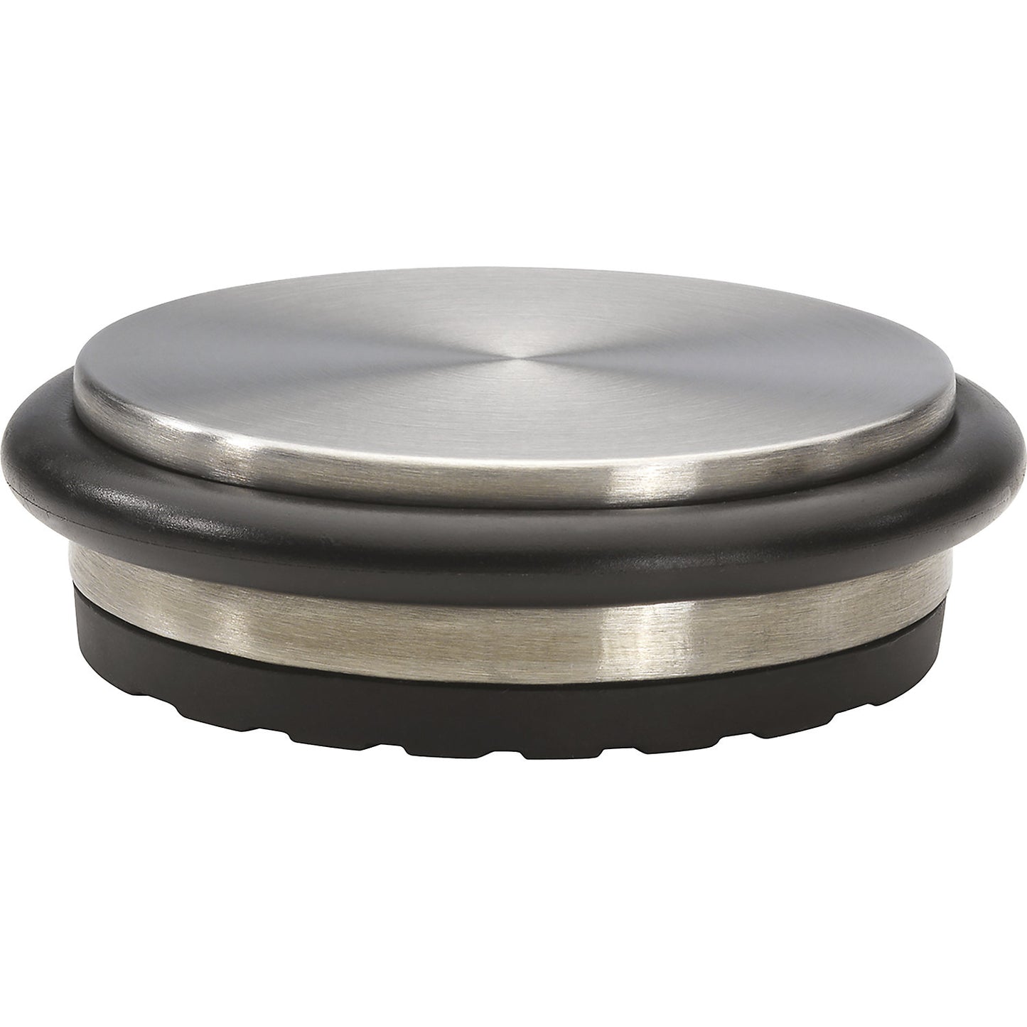 BIG DISK floor mounted door stopper, Ø 98 mm, pack of 4, height 30 mm.