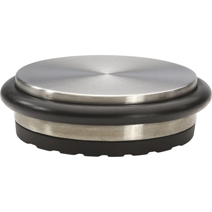 BIG DISK floor mounted door stopper, Ø 98 mm, pack of 4, height 30 mm.