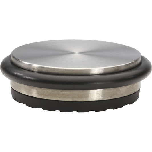 BIG DISK floor mounted door stopper, Ø 98 mm, pack of 4, height 30 mm.